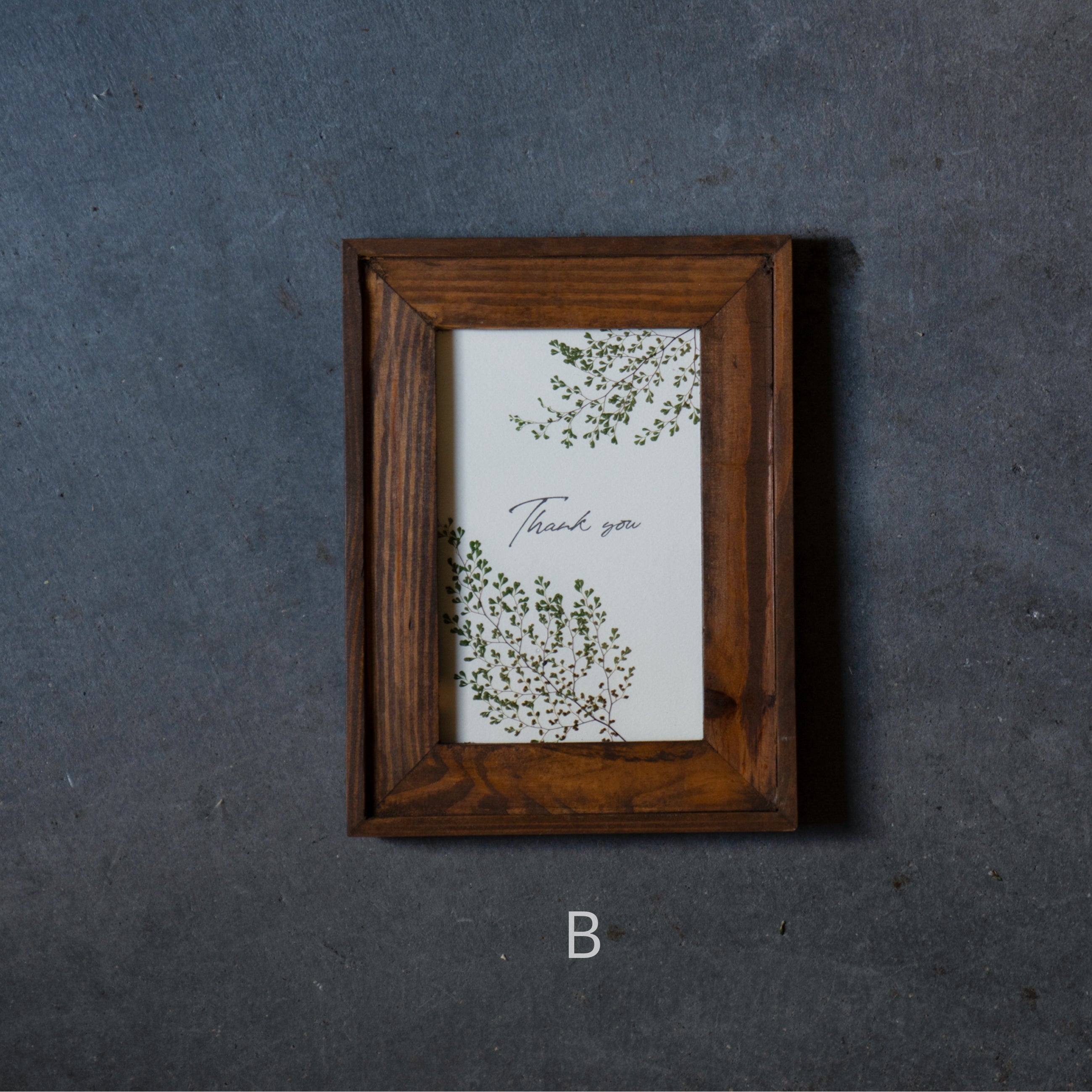 押し花アートフレーム mini「Thank you」