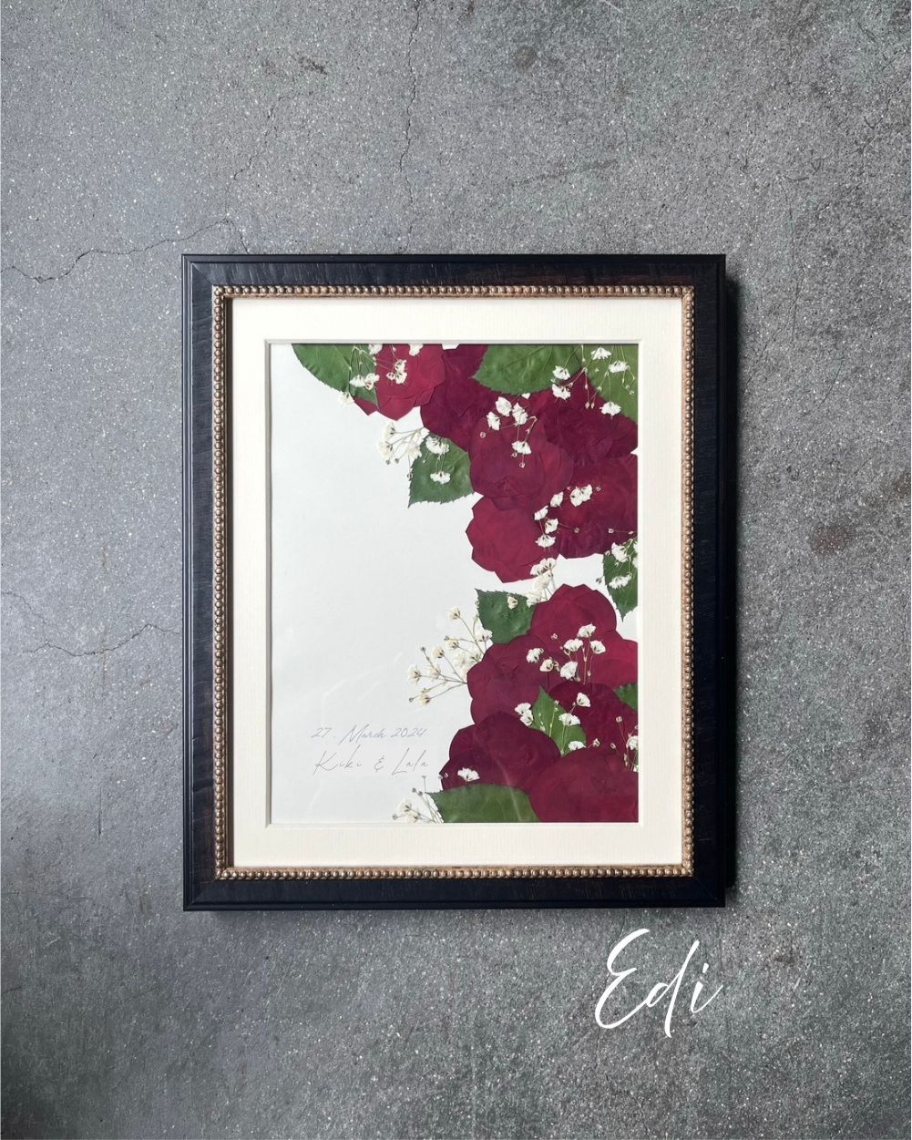 《赤バラ専用》アフターブーケ -17種類の額縁からお選びいただけます-