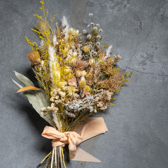 ドライフラワー ドライフラワーブーケ イエロー×オレンジ×ブラウン 