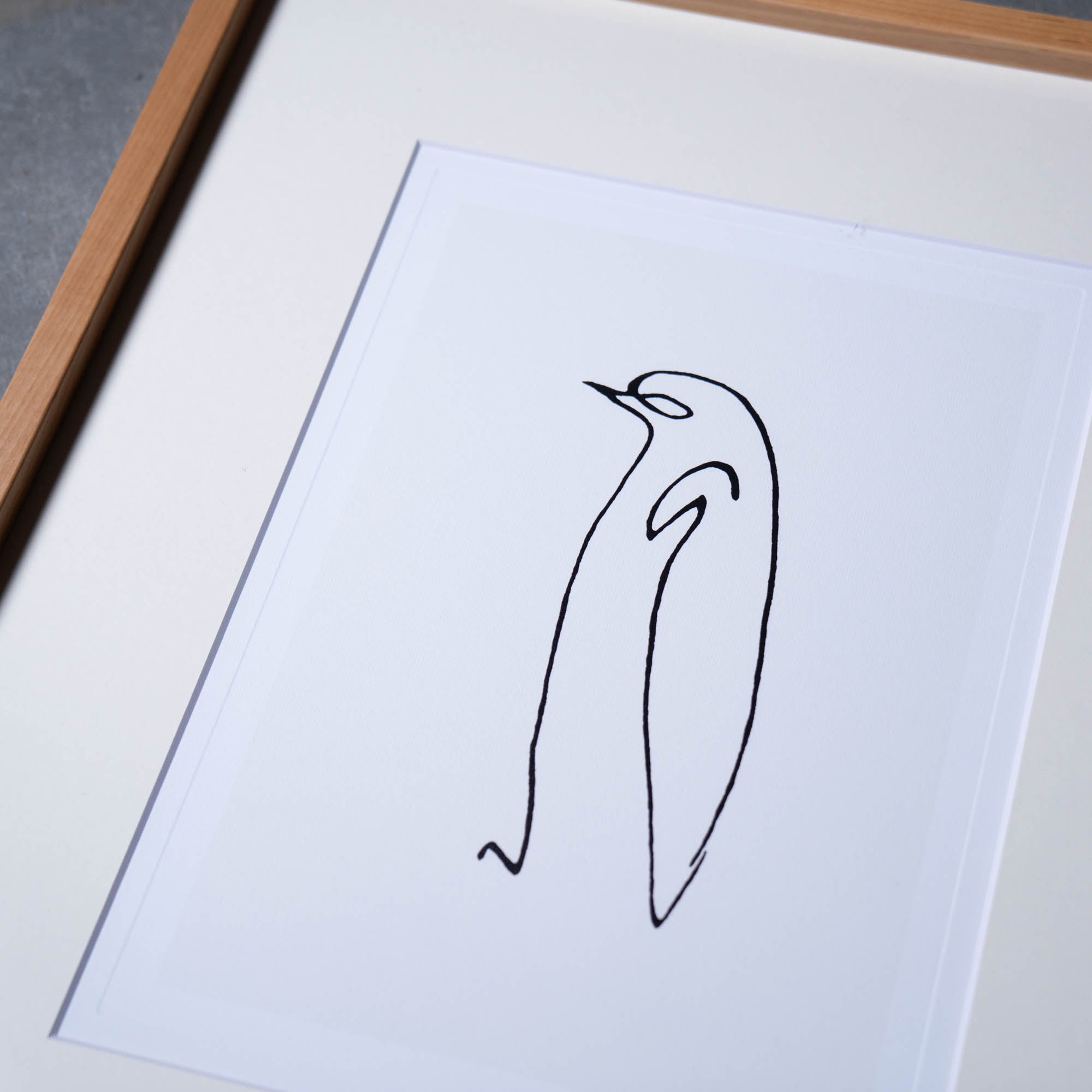 パブロ・ピカソ「Le pingouin」 額付きポスター