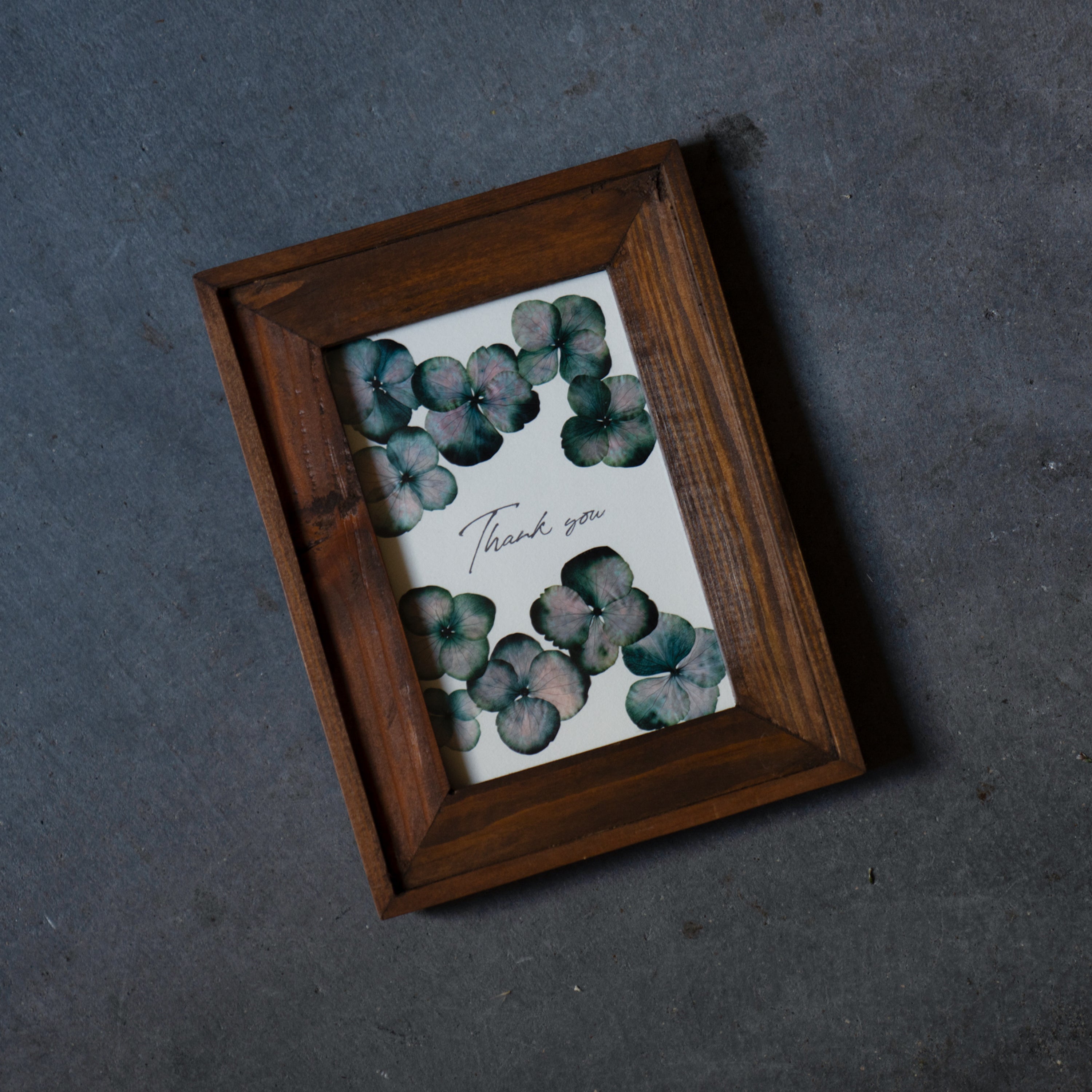 押し花アートフレーム mini「Thank you」