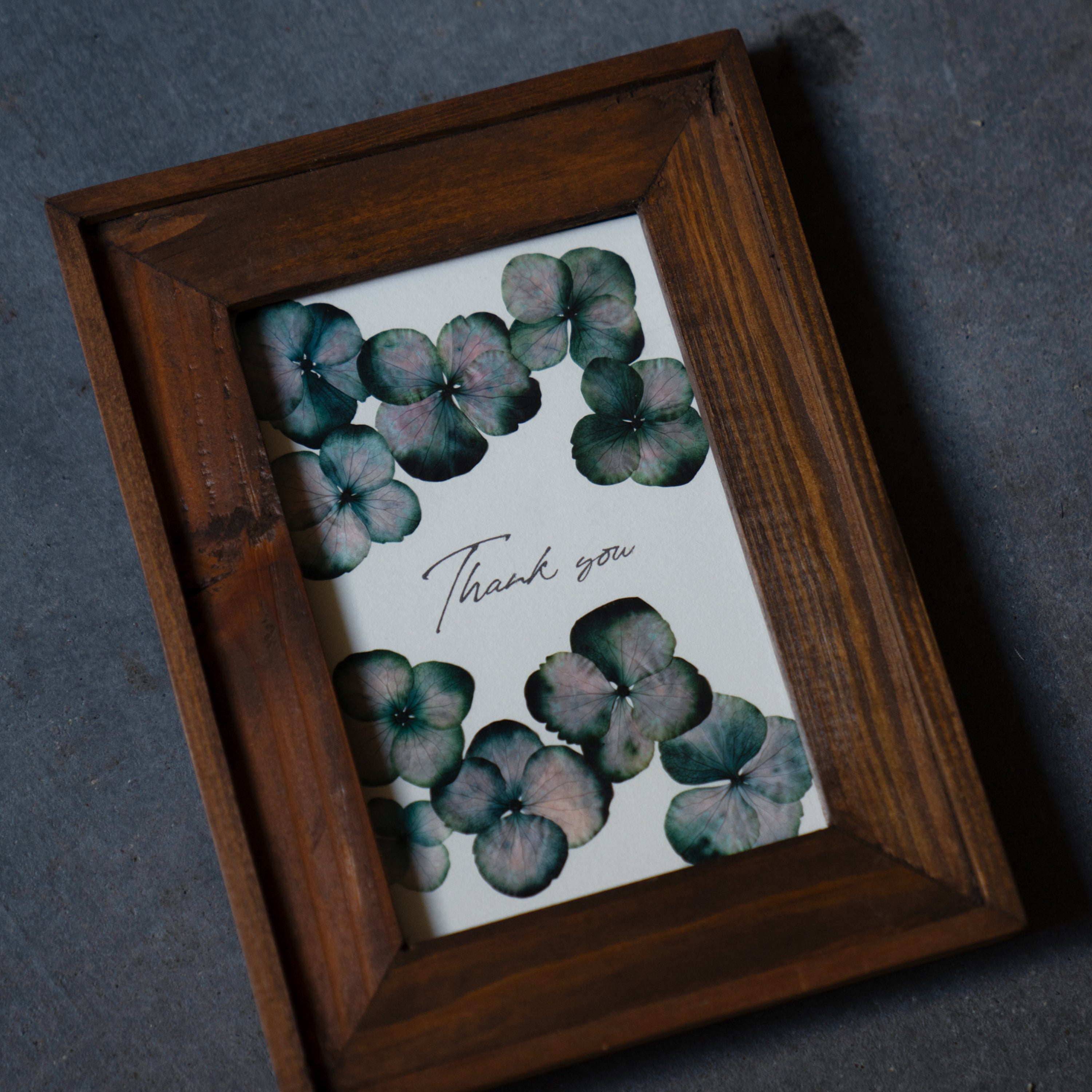 押し花アートフレーム mini「Thank you」
