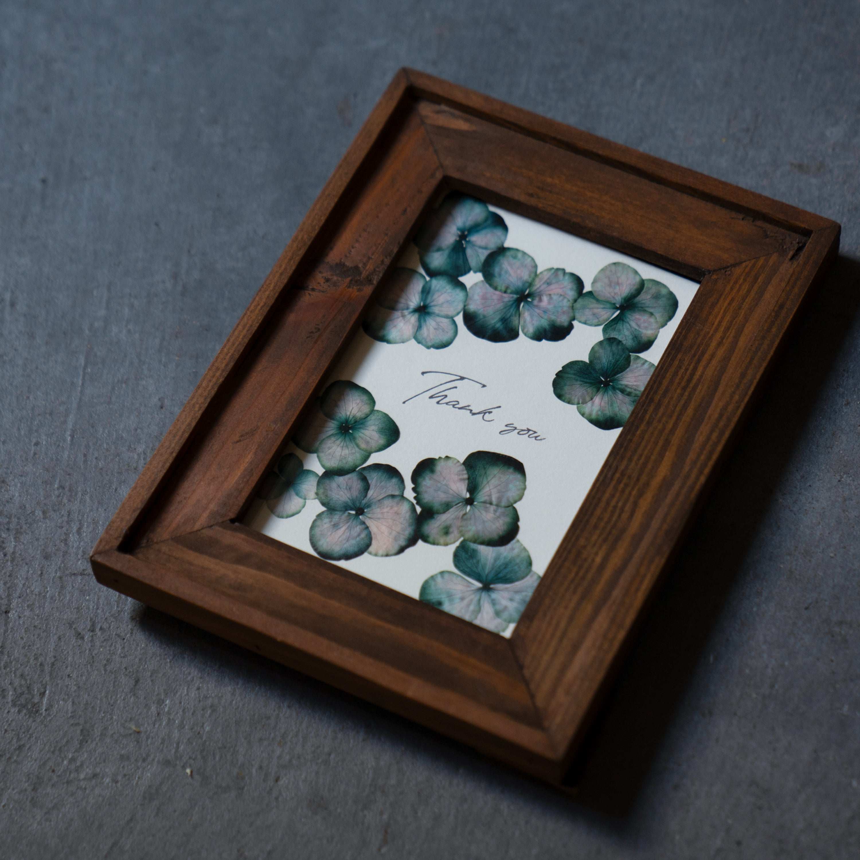 押し花アートフレーム mini「Thank you」