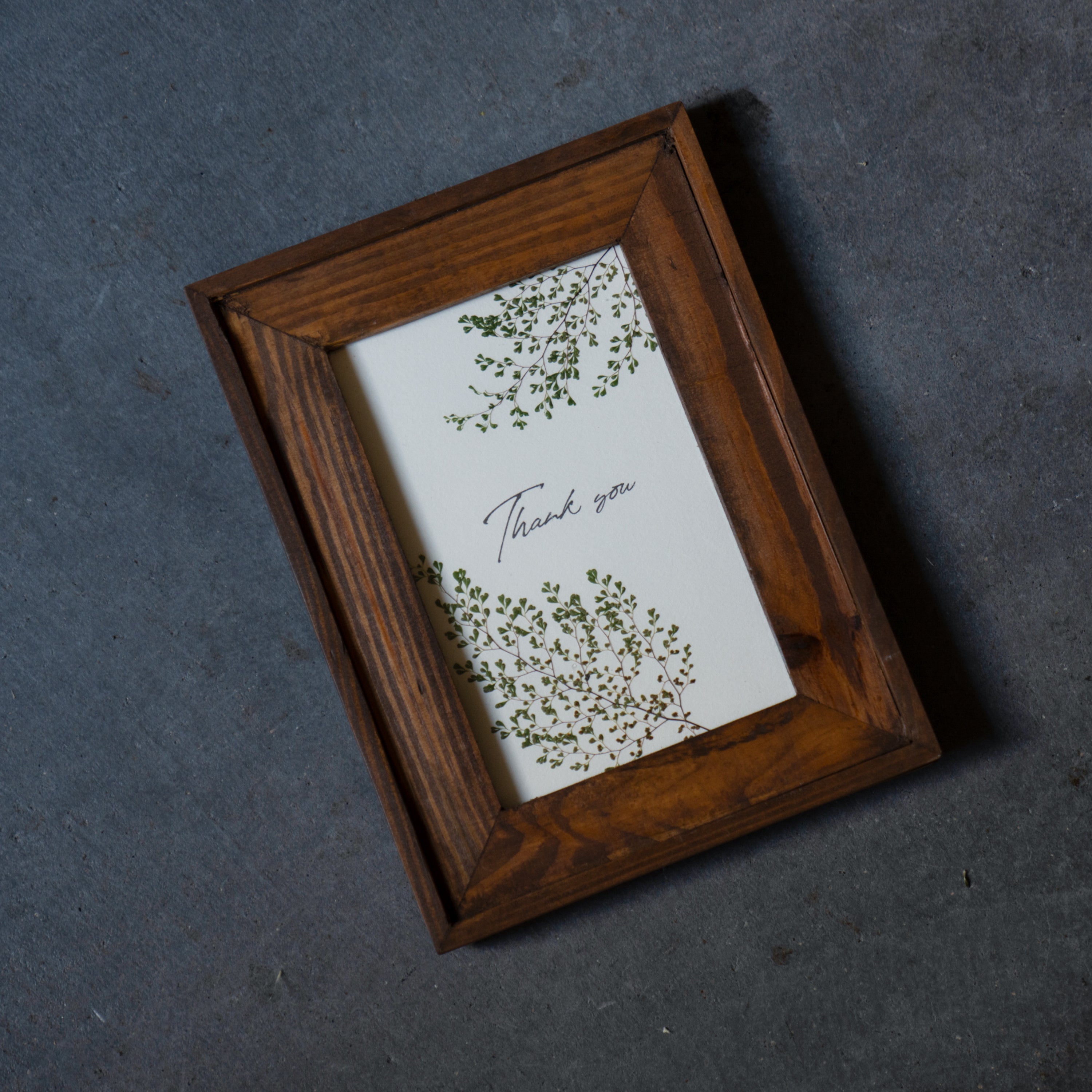 押し花アートフレーム mini「Thank you」