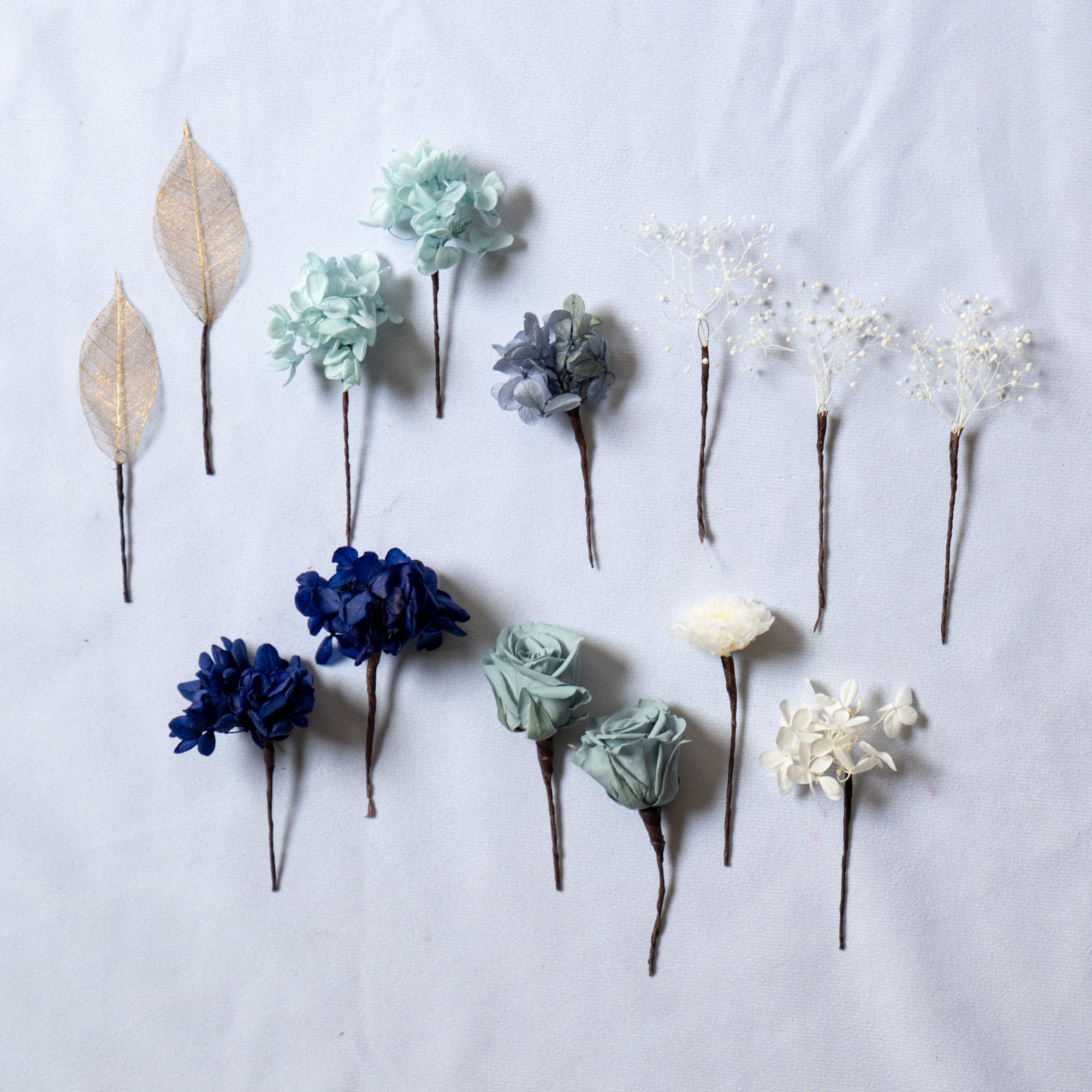 ヘッドフラワーと六角ミラーセット A