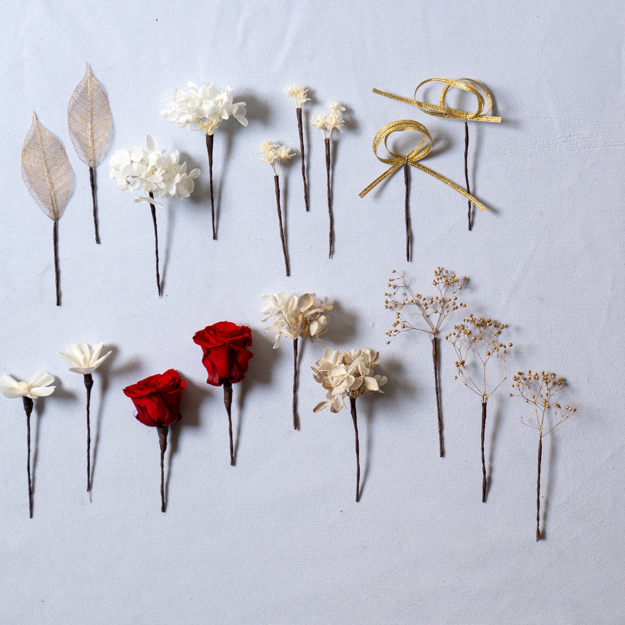 ヘッドフラワーと六角ミラーセット D