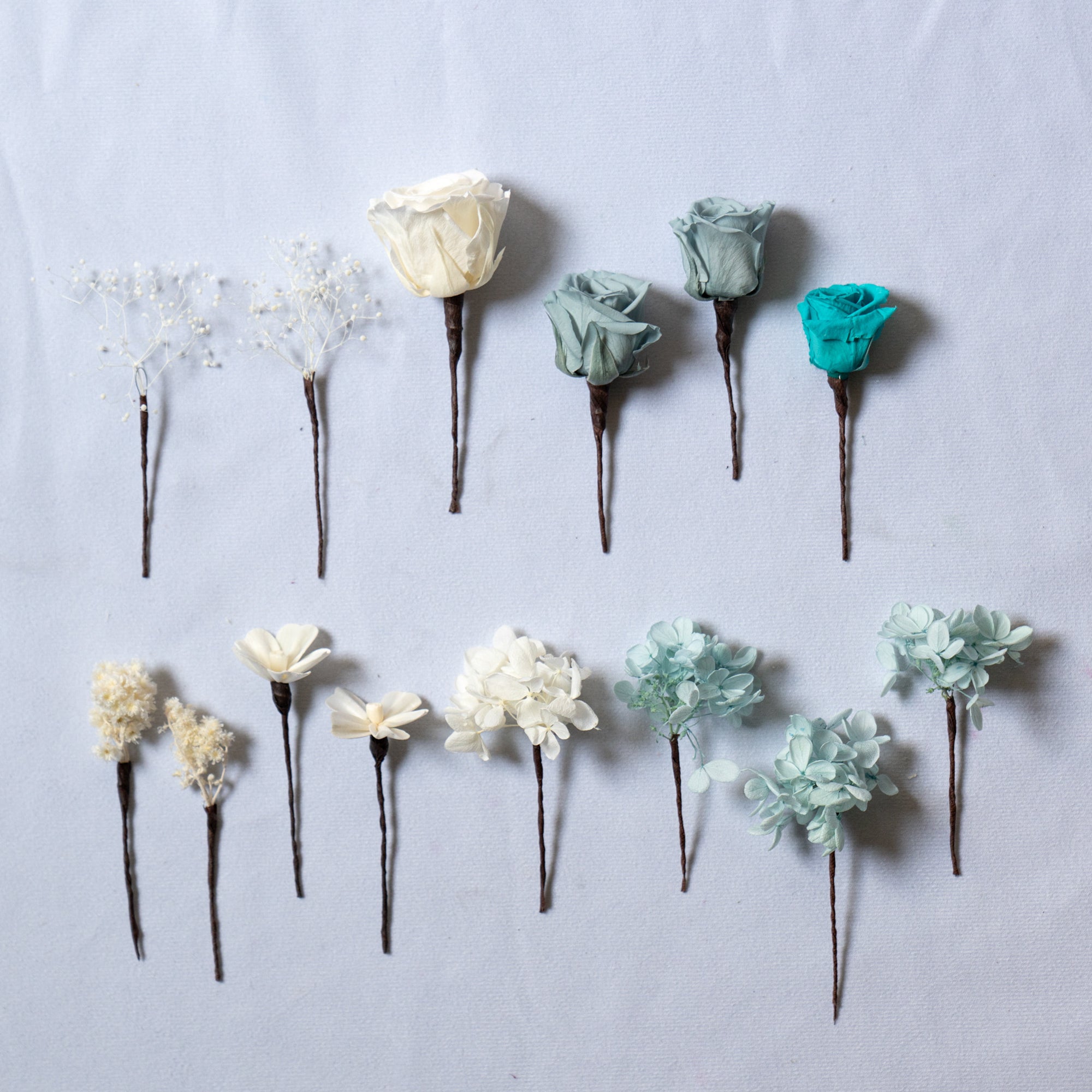 ヘッドフラワーと六角ミラーセット F