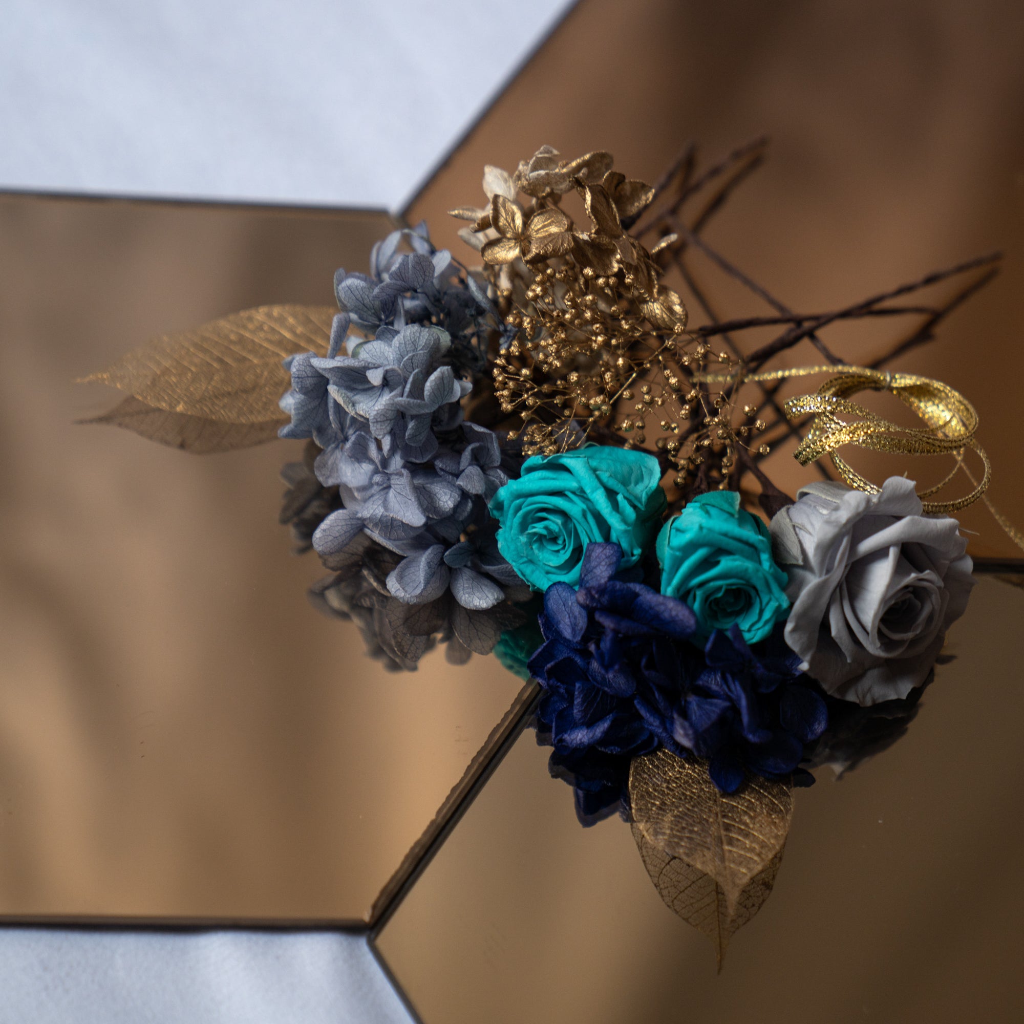 ヘッドフラワーと六角ミラーセット G