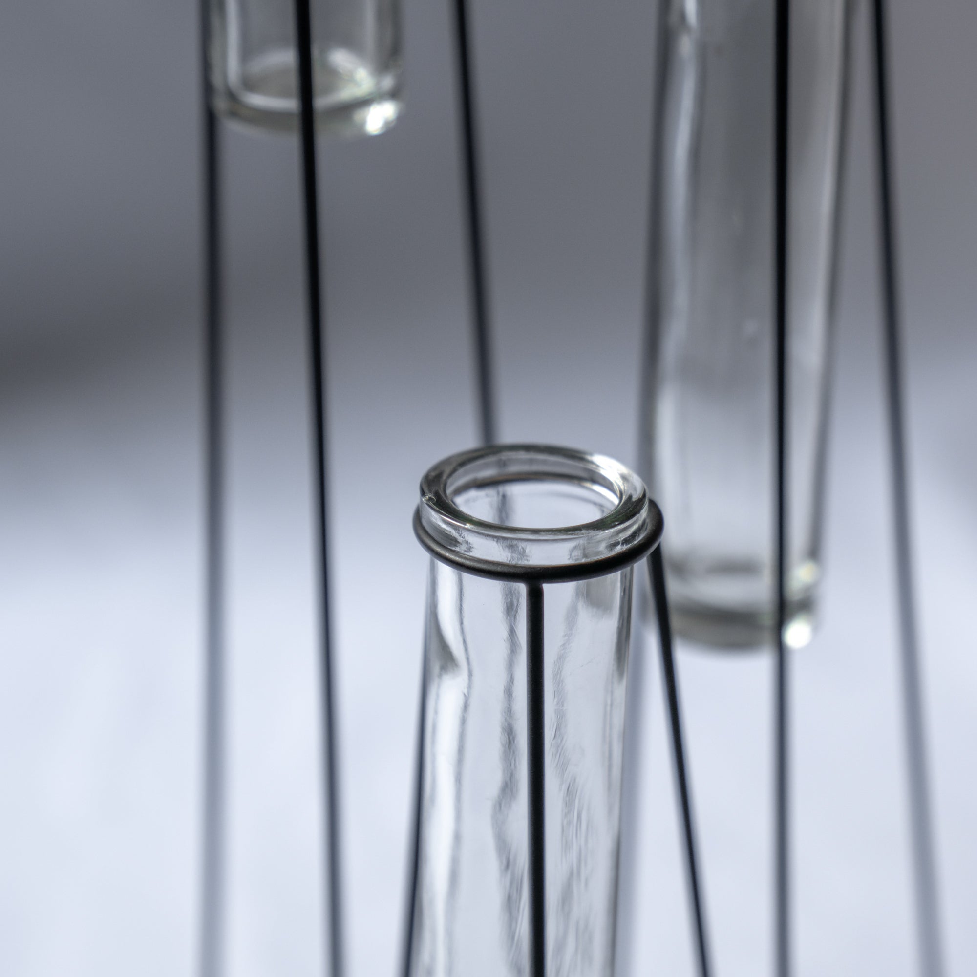 ガラスフラワーベース 3本連結タイプ