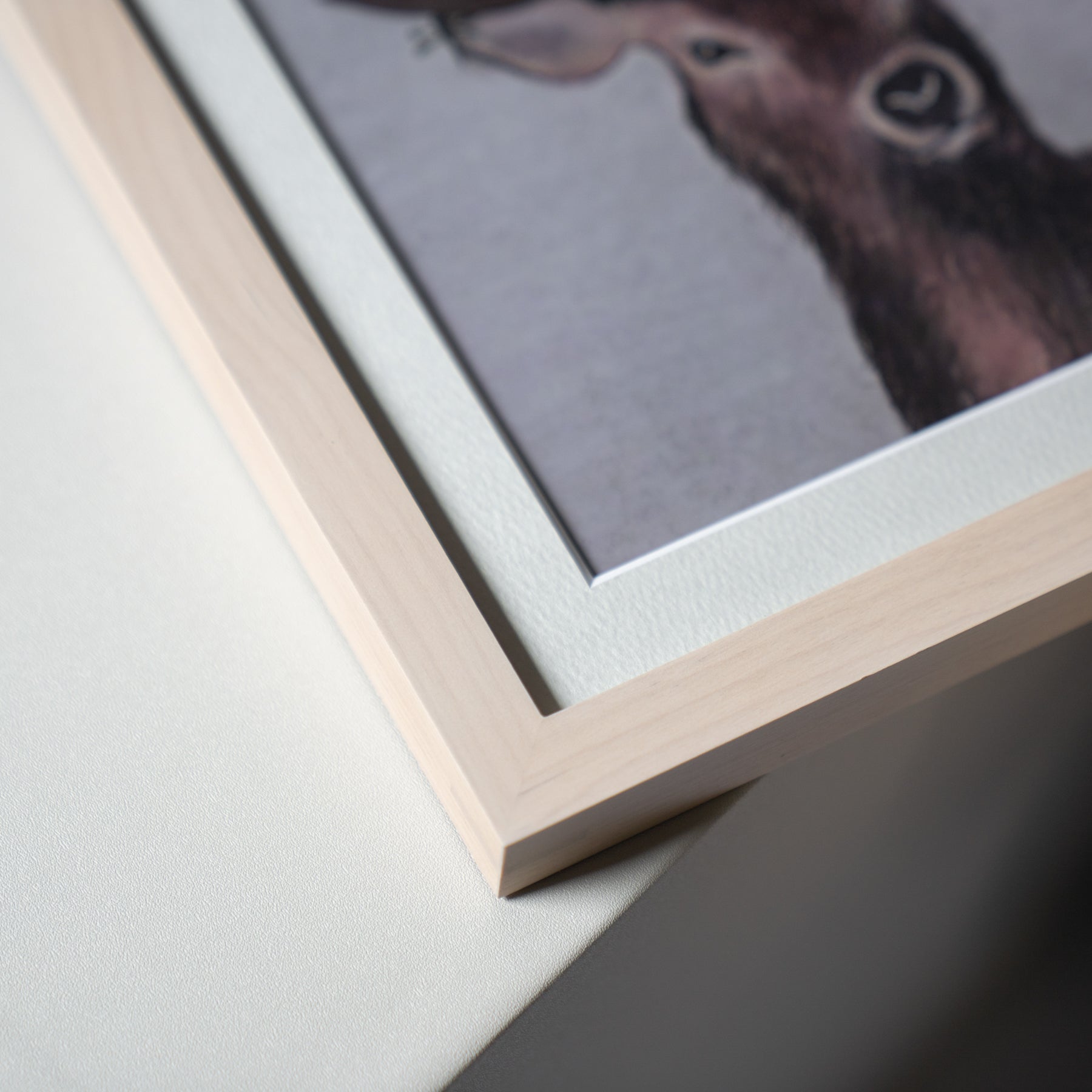 鹿と押し花のアート A〈一点物〉