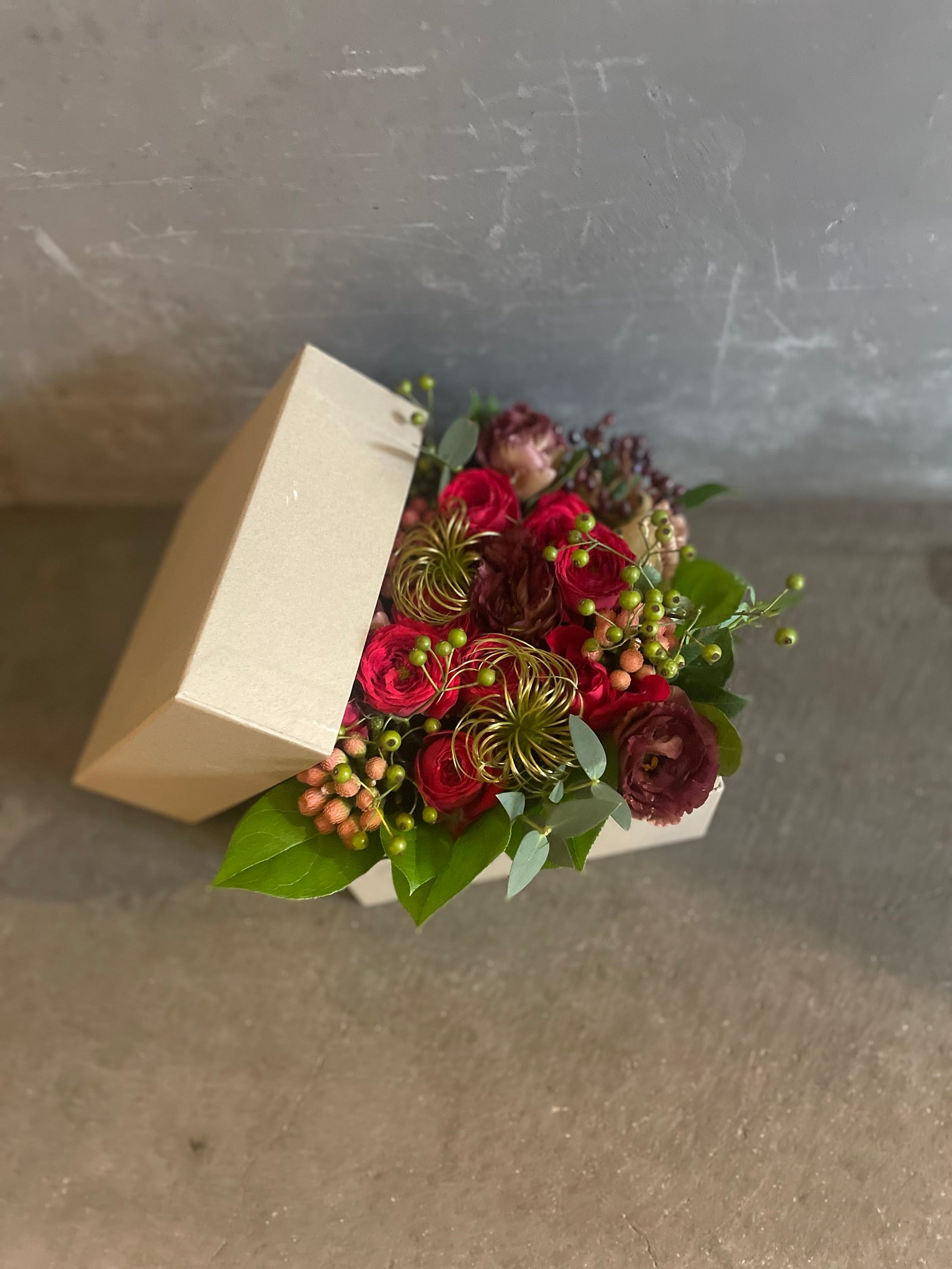 生花アレンジメント スクエアBOX L-size