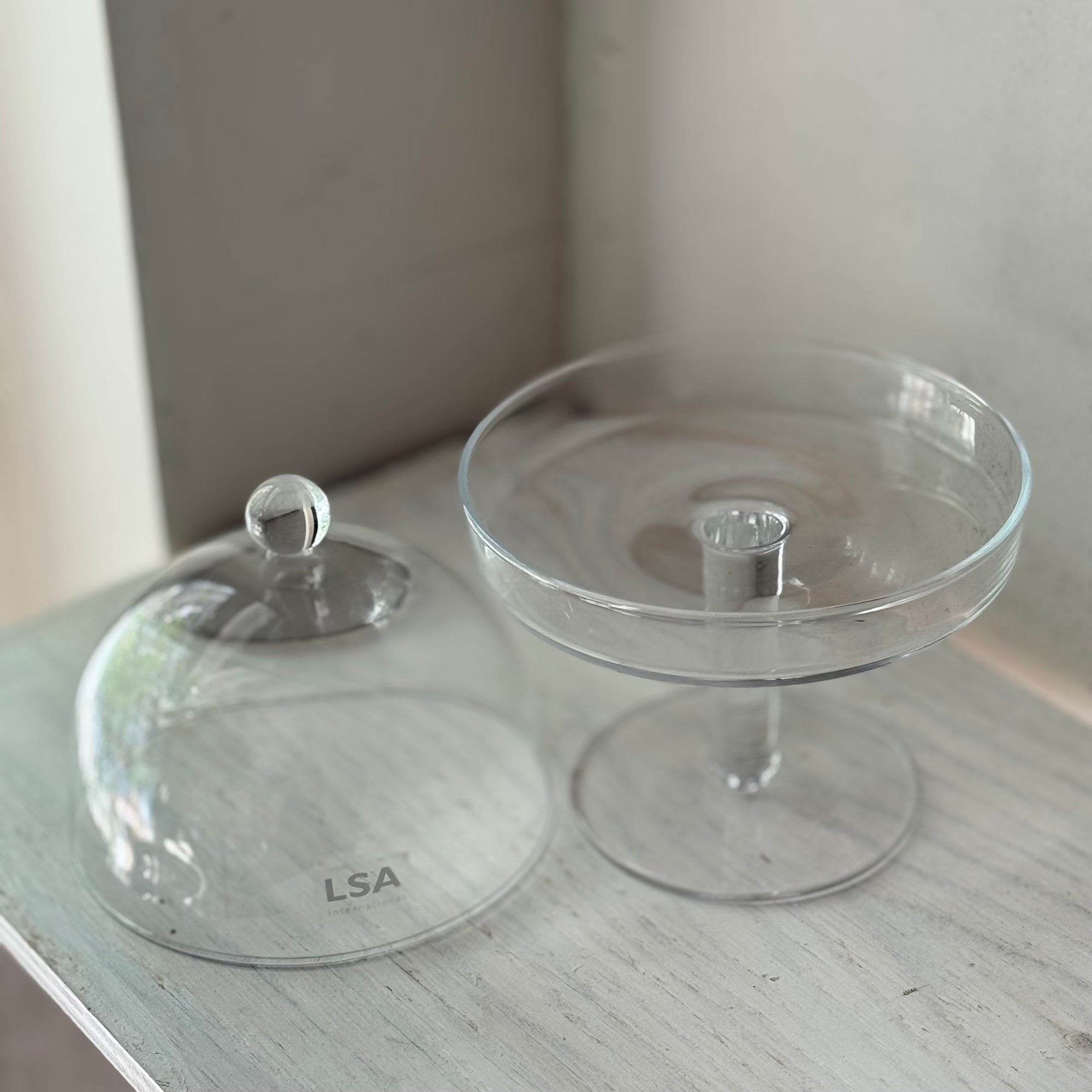 LSA International ガラスケーキスタンド&ドーム