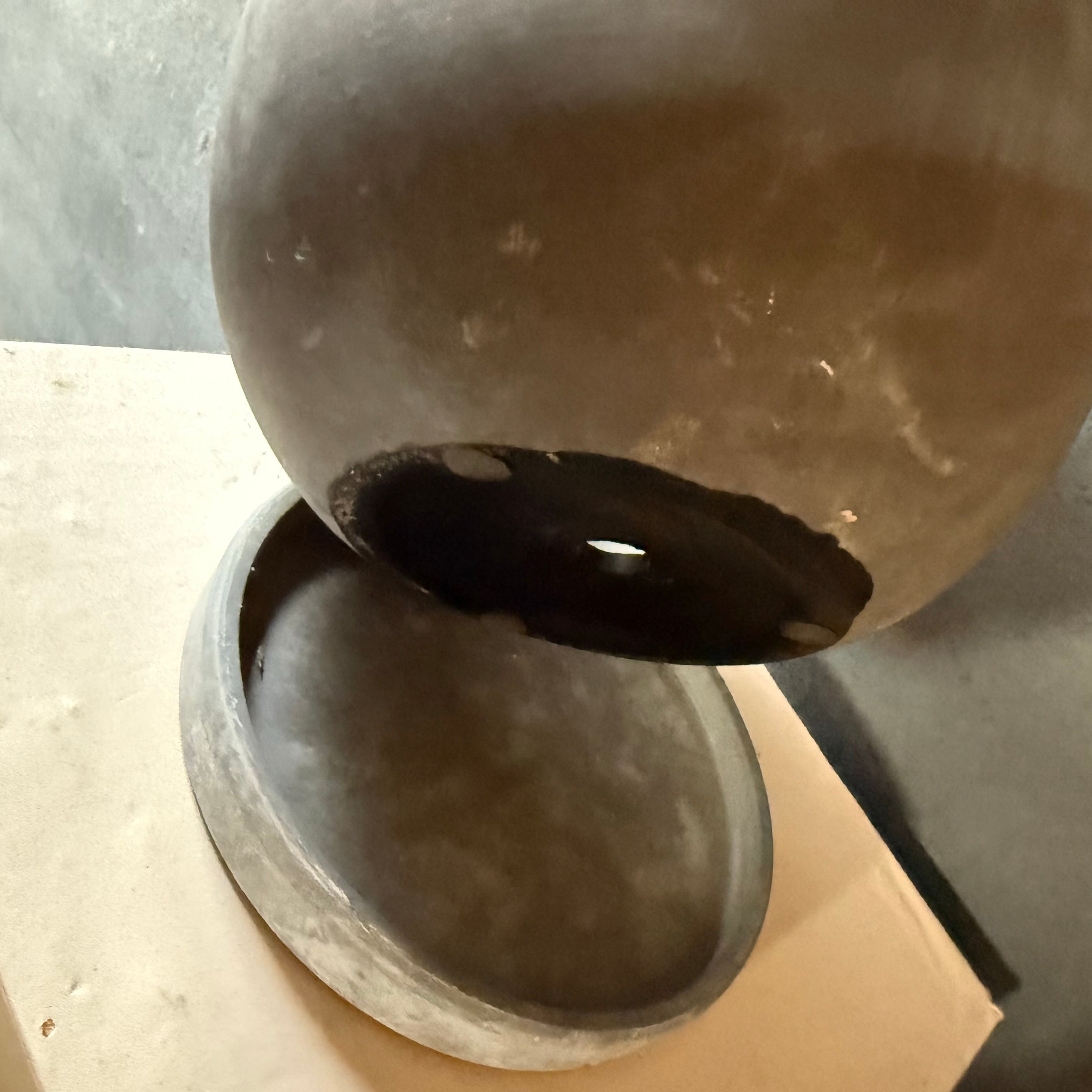 ラウンドポット《グレー/ライトグレーの2色からお選びいただけます》