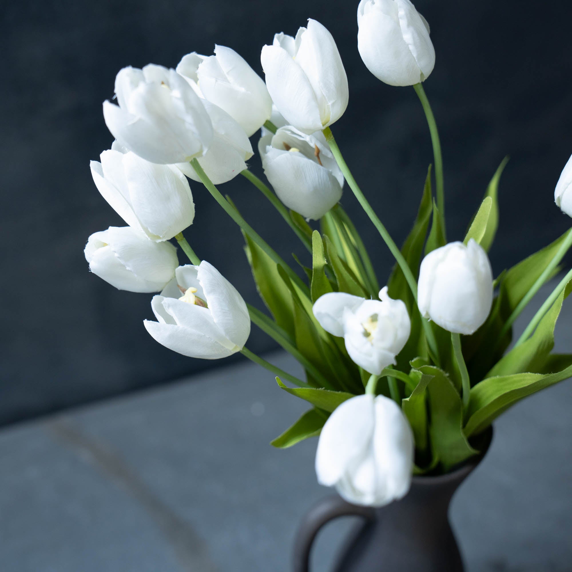 《ホワイトデーにもおすすめ》かもしか道具店 ピッチャーベース × チューリップのブーケSET