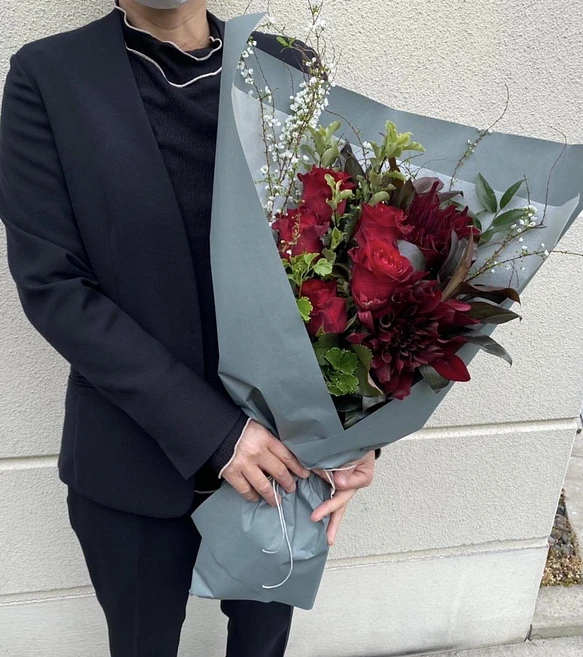 《母の日ギフト・入学・卒業・転職退職用・プロポーズにおすすめ》フラワーブーケ L-size