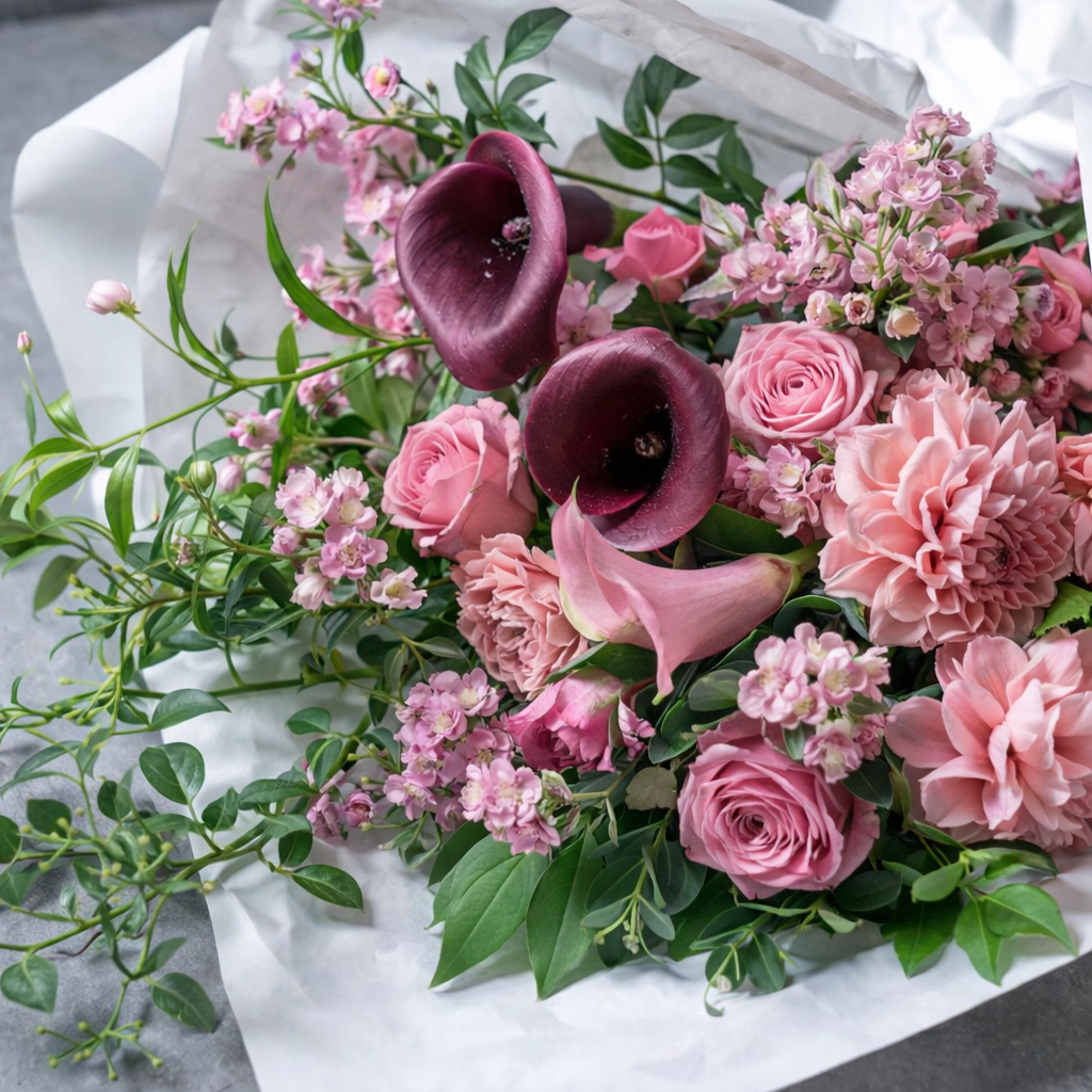 《母の日ギフト・入学・卒業・転職退職用・プロポーズにおすすめ》フラワーブーケ L-size