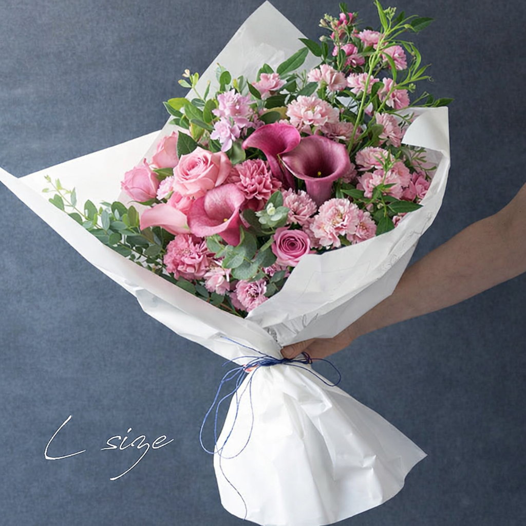 【入学・卒業・転職退職用・プロポーズにおすすめ】フラワーブーケ L-size