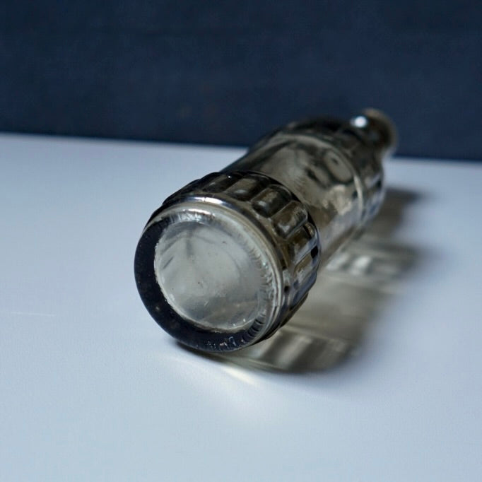 ガラスボトル モスグレイ クリア 高さ16cm