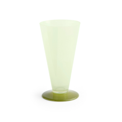 HAY Conial Vase / Small / Light green and dark lime