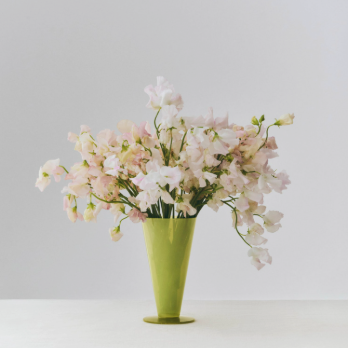 HAY Conial Vase / Small / Light green and dark lime