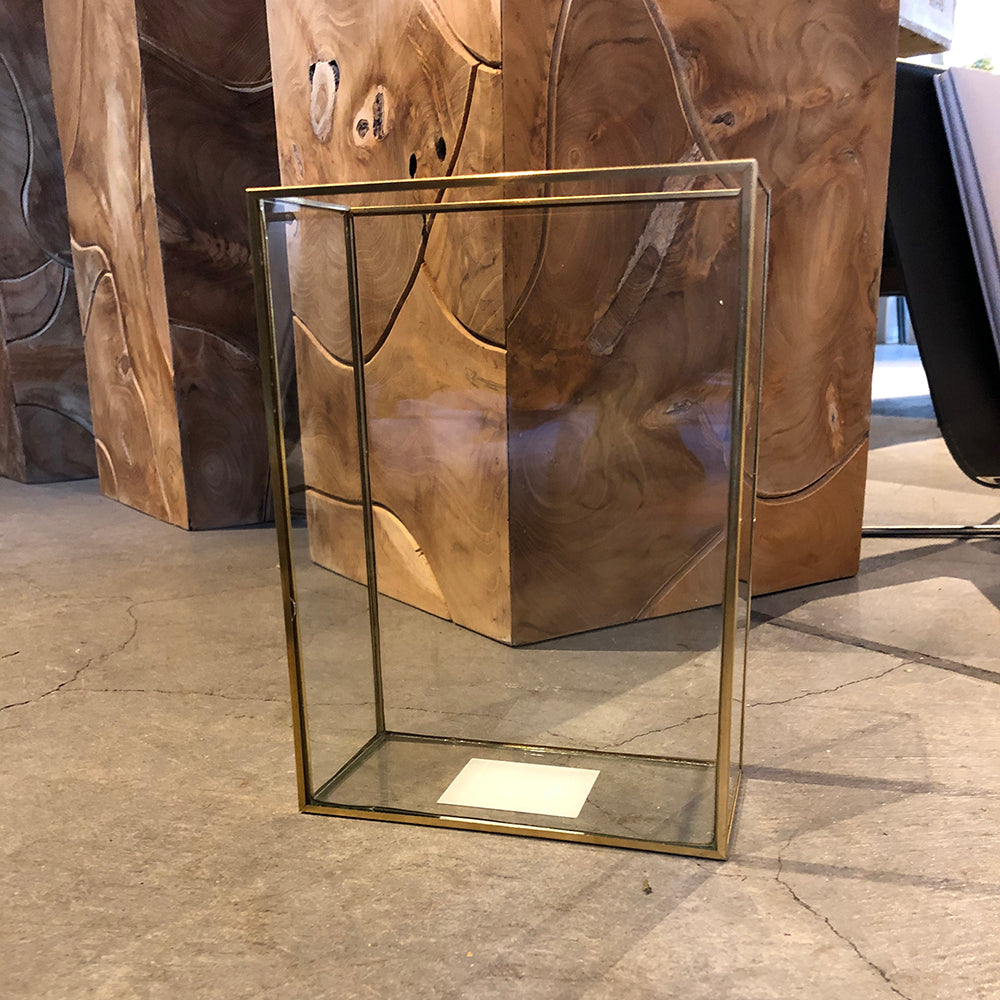 ゴールドスクエアガラス花器 フラワーベース ガラスベース 花瓶 花器 一輪挿し インテリア 花 雑貨 高級 オシャレ おしゃれ プレゼント ギフト 祝い