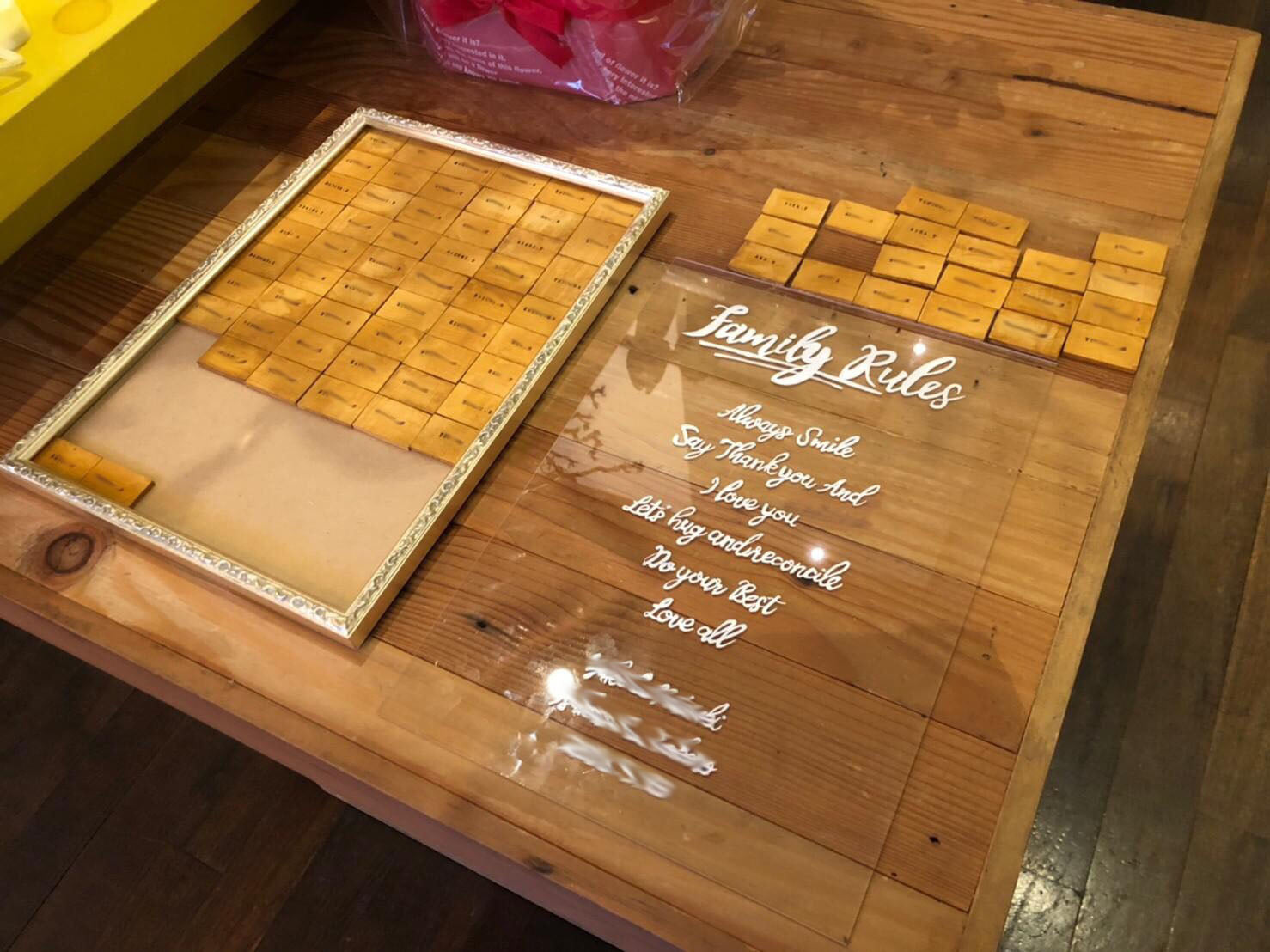 木製パズル結婚証明書 長方形 30〜80名様分