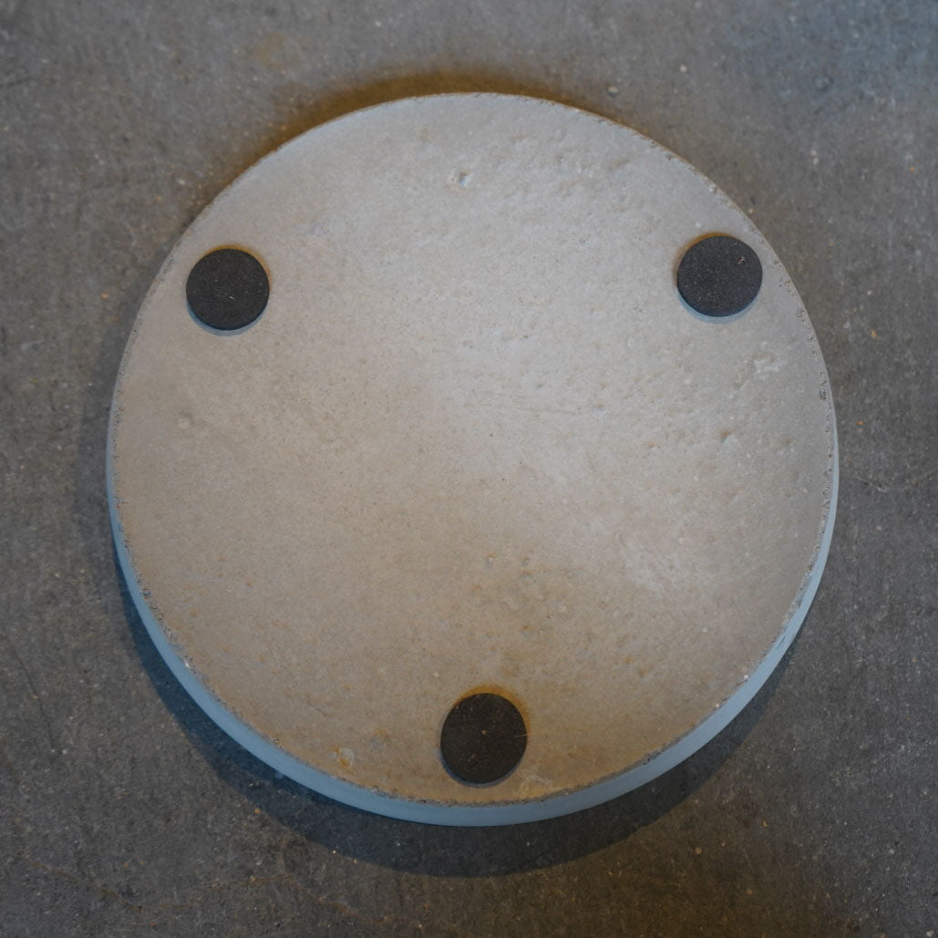 鉢&鉢皿セット グレーB