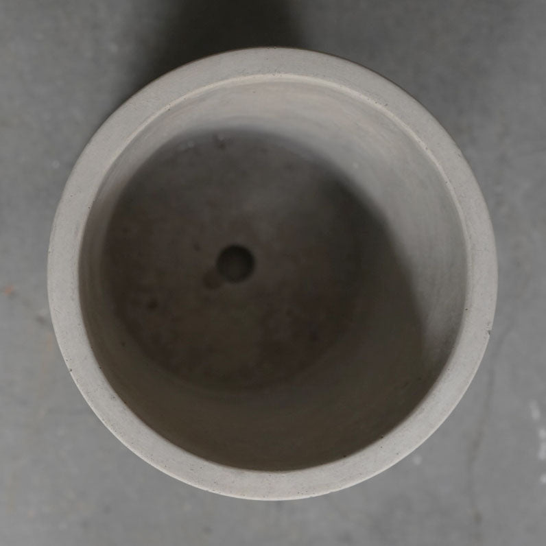 鉢&鉢皿セット グレーA