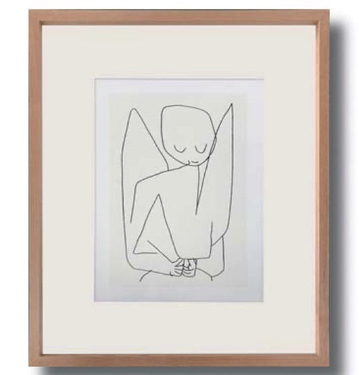 パウル・クレー「忘れっぽい天使,1939」額付きポスター