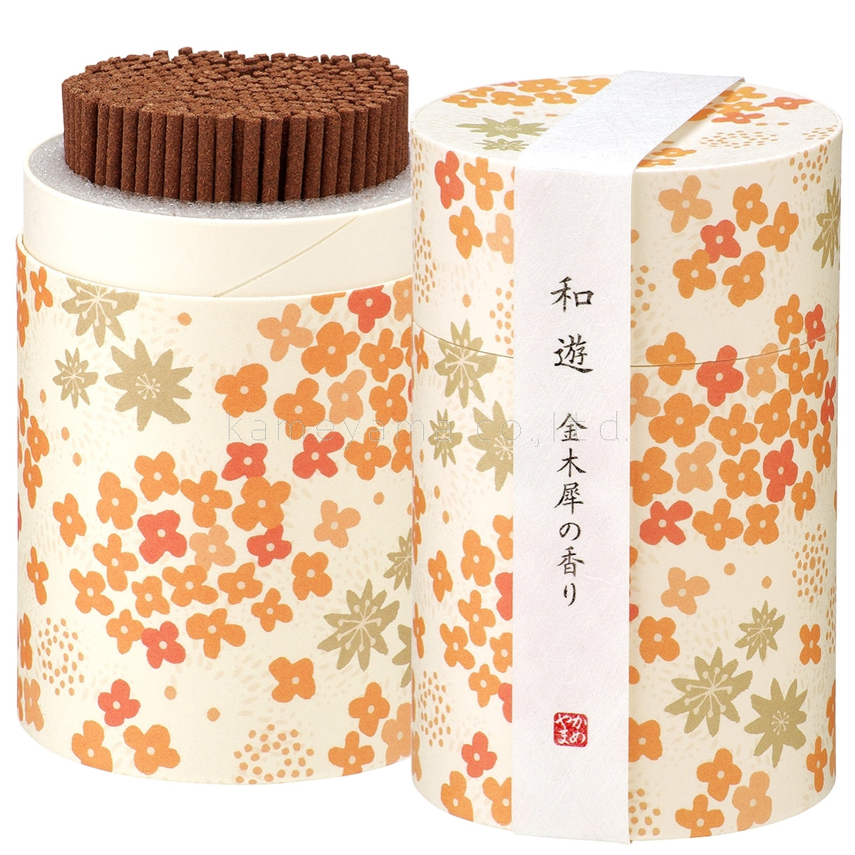 《お供えにもおすすめ》カメヤマ 線香（お香）とアレンジメントS-size SET
