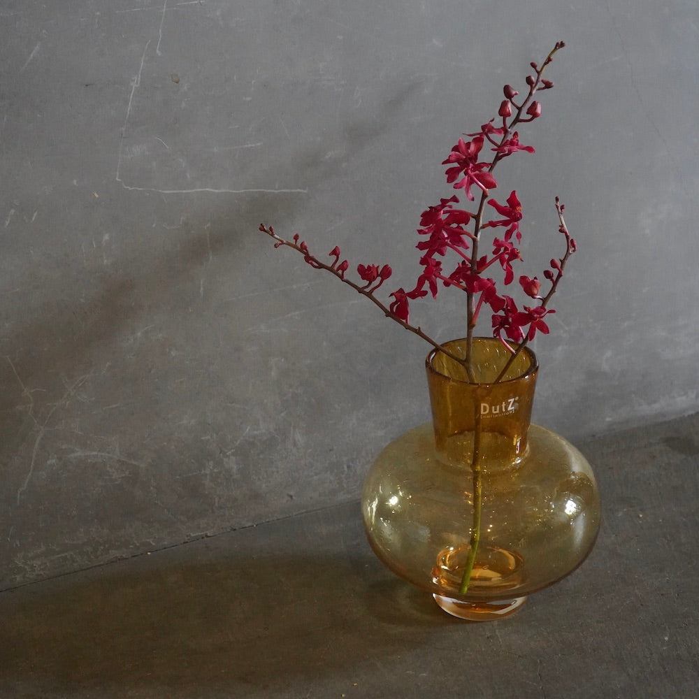 DutZ Collection ガラスベース VASE MODEST GOLD BUBBLES