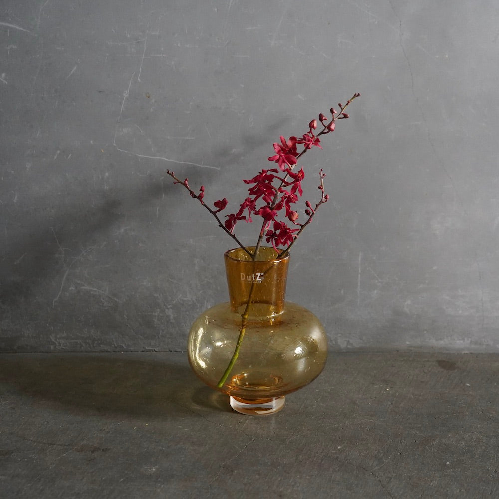 DutZ Collection ガラスベース VASE MODEST GOLD BUBBLES