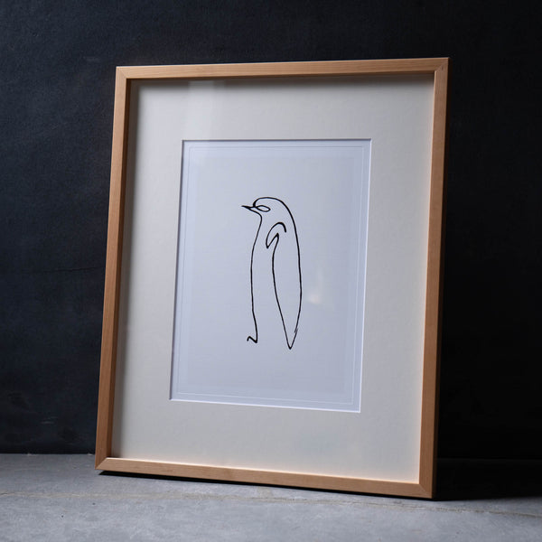 パブロ・ピカソ　「Le pingouin」　額付きポスター      アート 壁飾り フレーム インテリア 雑貨 オシャレ おしゃれ 高級 プレゼント ギフト 祝い