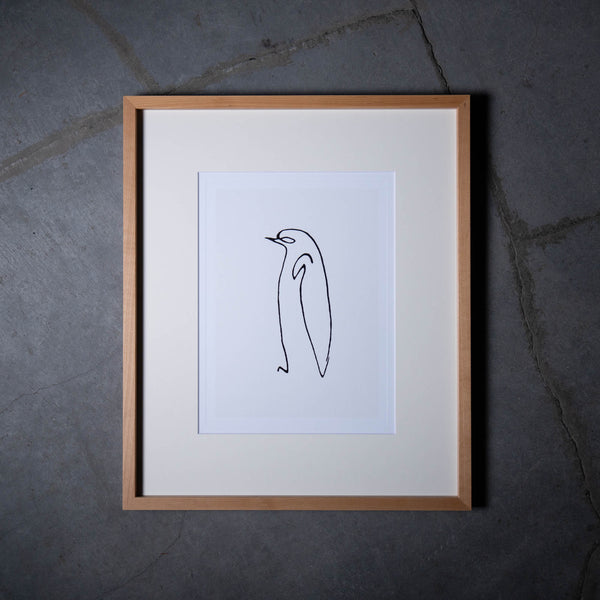 パブロ・ピカソ　「Le pingouin」　額付きポスター      アート 壁飾り フレーム インテリア 雑貨 オシャレ おしゃれ 高級 プレゼント ギフト 祝い