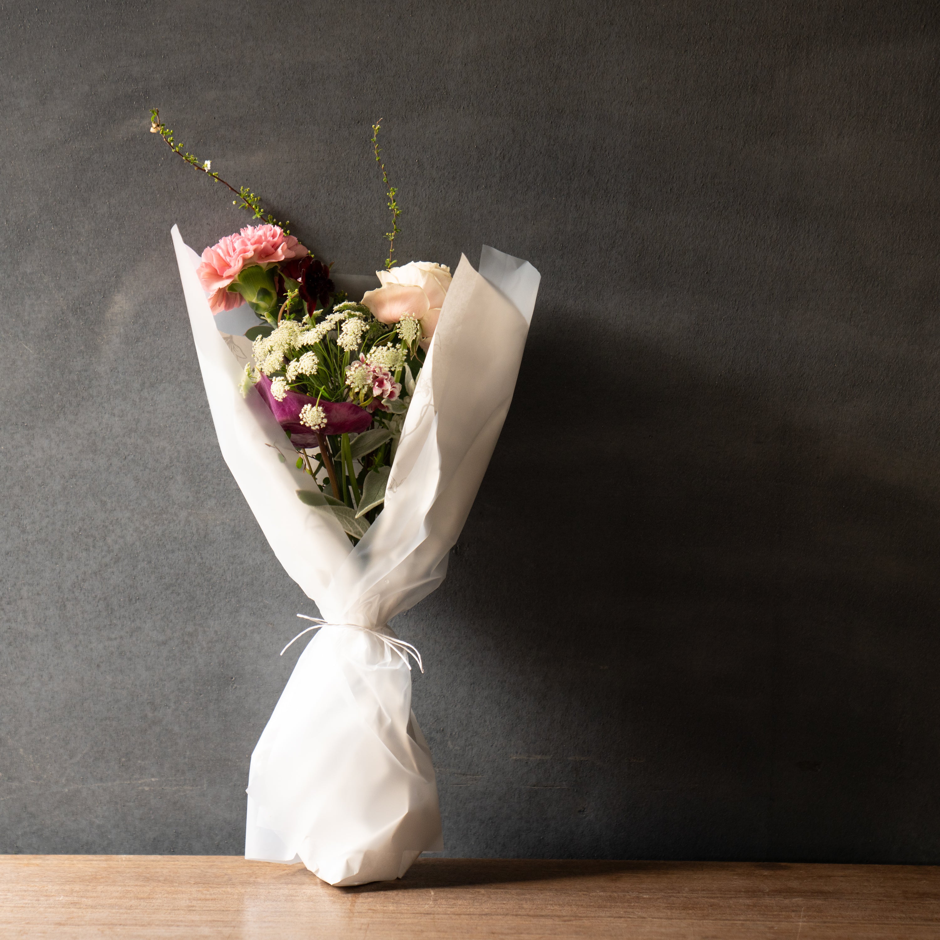 パンパスの縦長♡エレガントブーケ&ブートニア