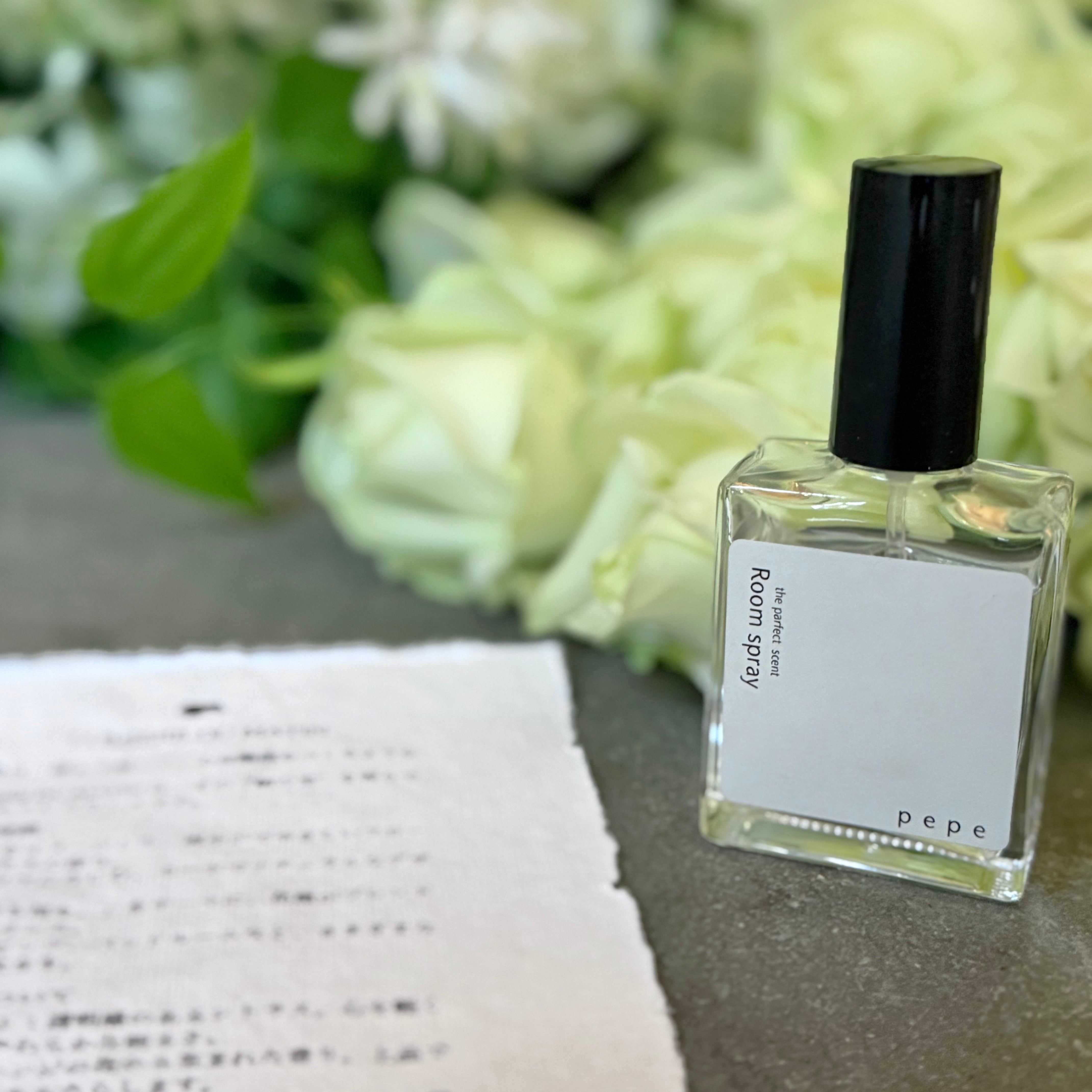 花屋が贈る「朝の光」：LUMIÈRE DU MATIN ルームスプレー pepe