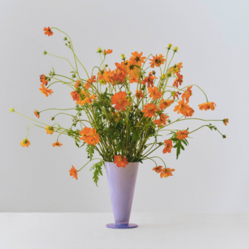 HAY Conial Vase / Small / Light blue and lavender blue